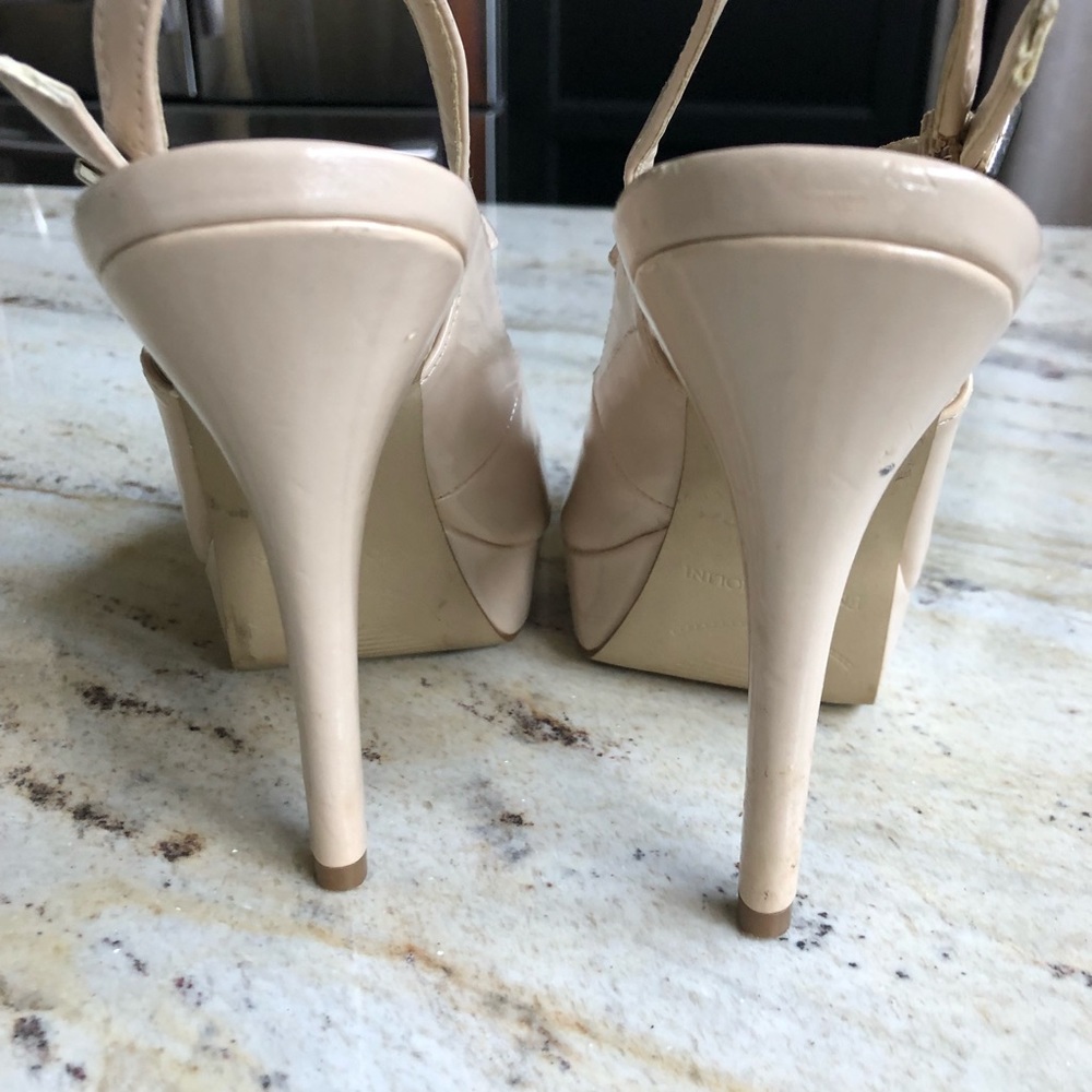 Enzo Angiolini light pink peep toe heel - Picture 2 of 5